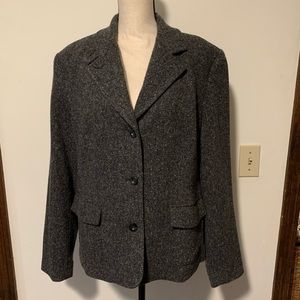 LL Bean Wool Blazer Gray